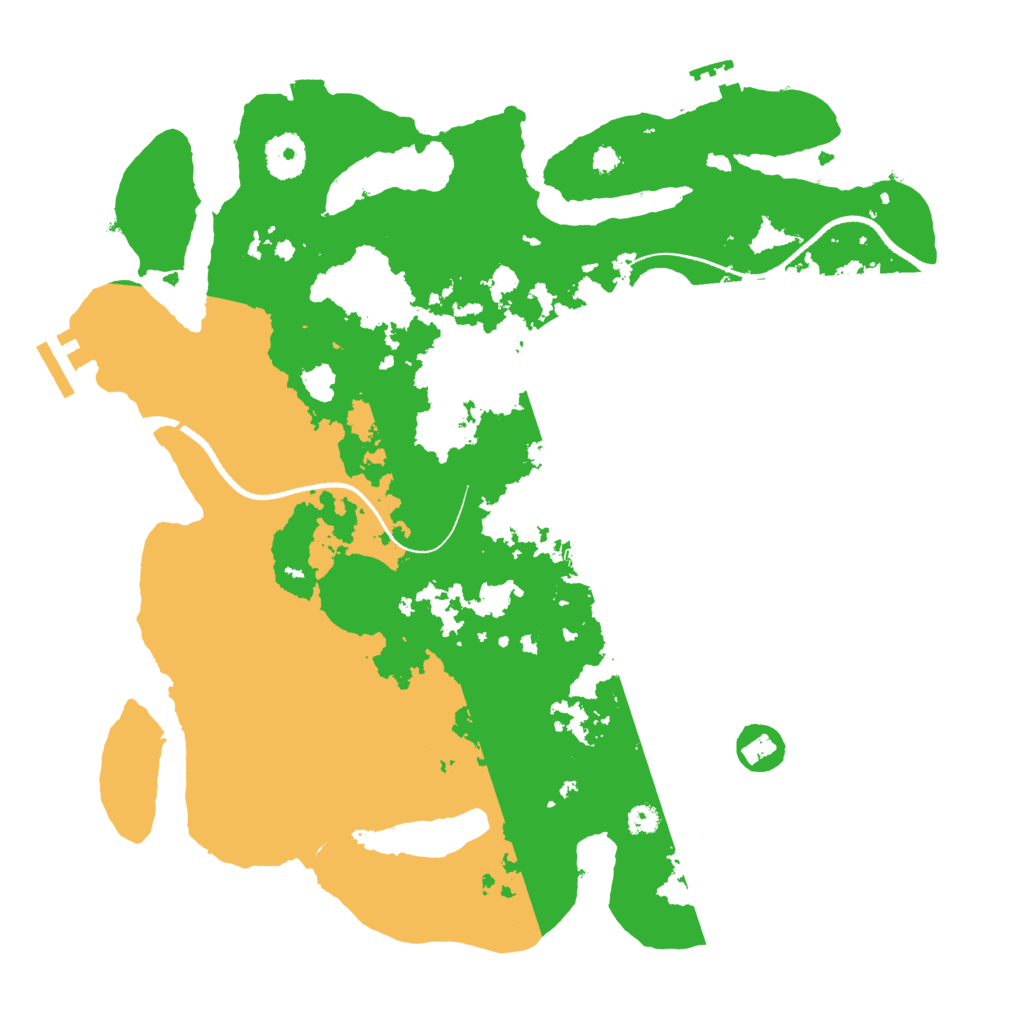 Biome Rust Map: Procedural Map, Size: 3500, Seed: 54061297