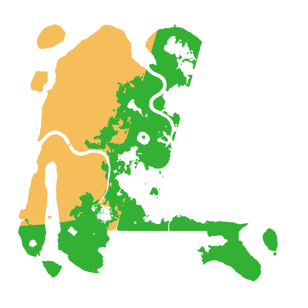 Biome Rust Map: Procedural Map, Size: 3700, Seed: 1015954288