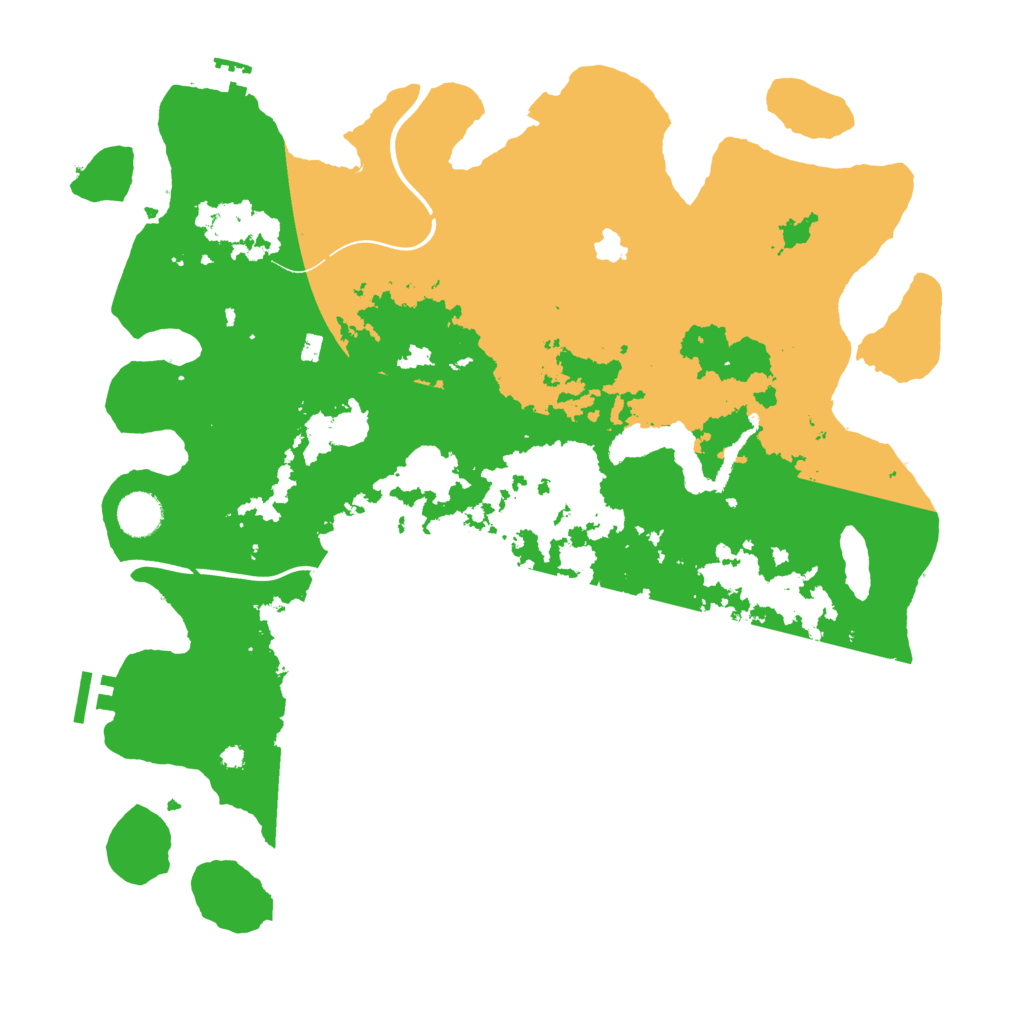 Biome Rust Map: Procedural Map, Size: 4000, Seed: 142280