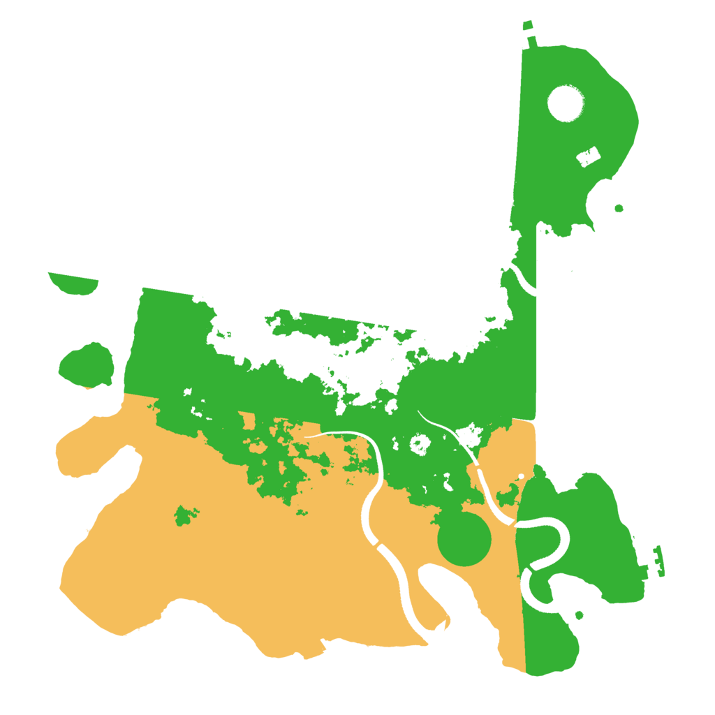 Biome Rust Map: Procedural Map, Size: 3500, Seed: 41
