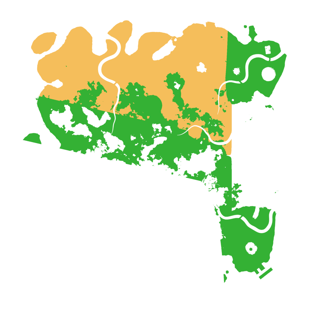 Biome Rust Map: Procedural Map, Size: 4000, Seed: 126558