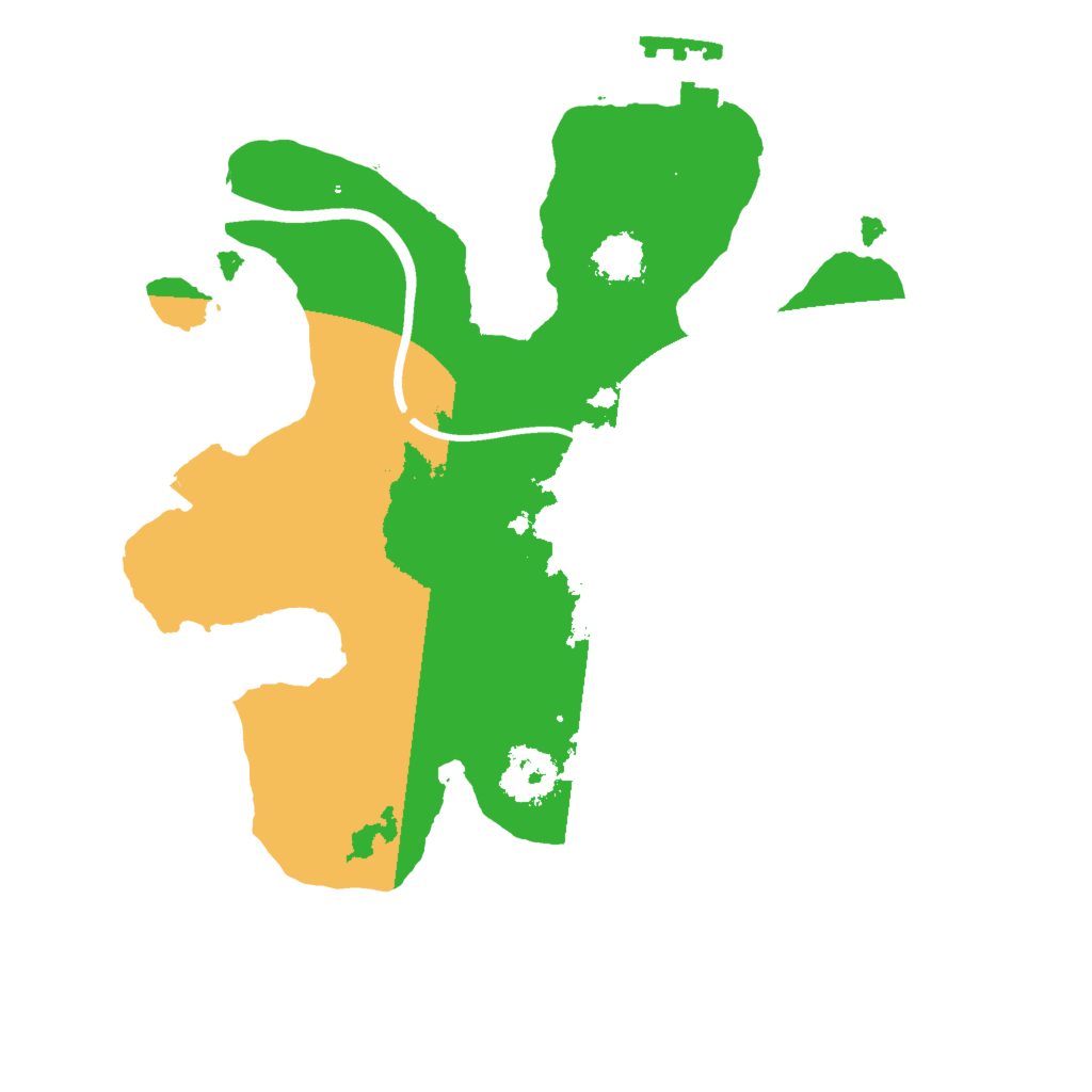 Biome Rust Map: Procedural Map, Size: 2000, Seed: 3684