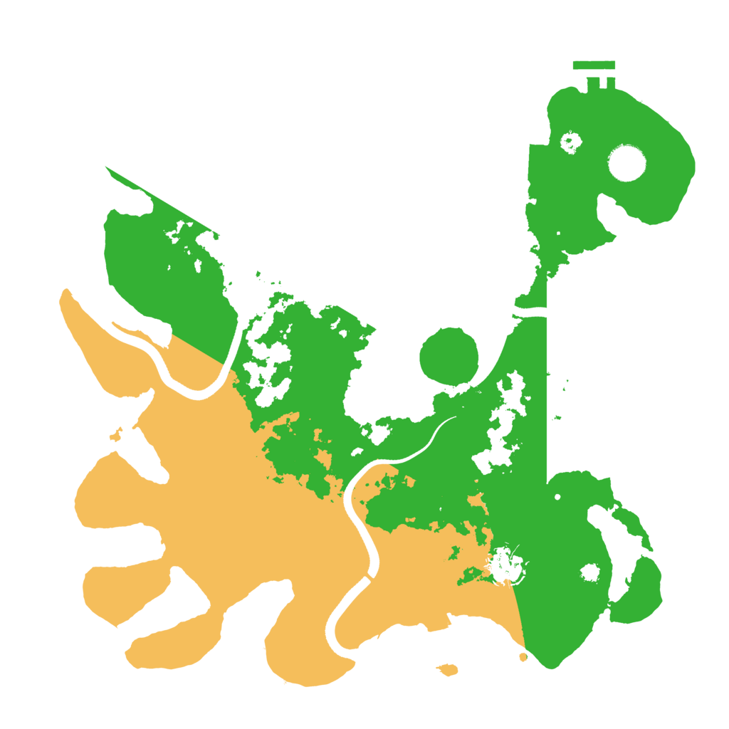 Biome Rust Map: Procedural Map, Size: 3500, Seed: 11245