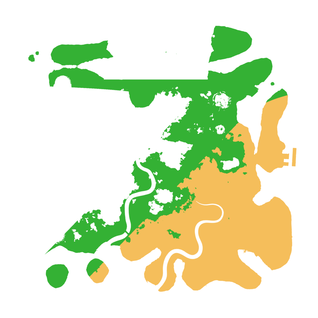 Biome Rust Map: Procedural Map, Size: 3500, Seed: 2600