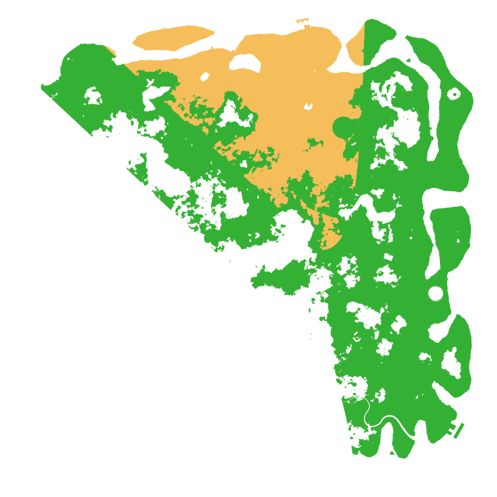 Biome Rust Map: Procedural Map, Size: 6000, Seed: 73402454