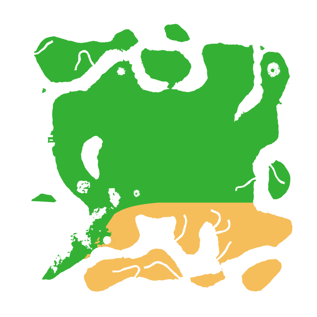 Biome Rust Map: Procedural Map, Size: 3550, Seed: 381013