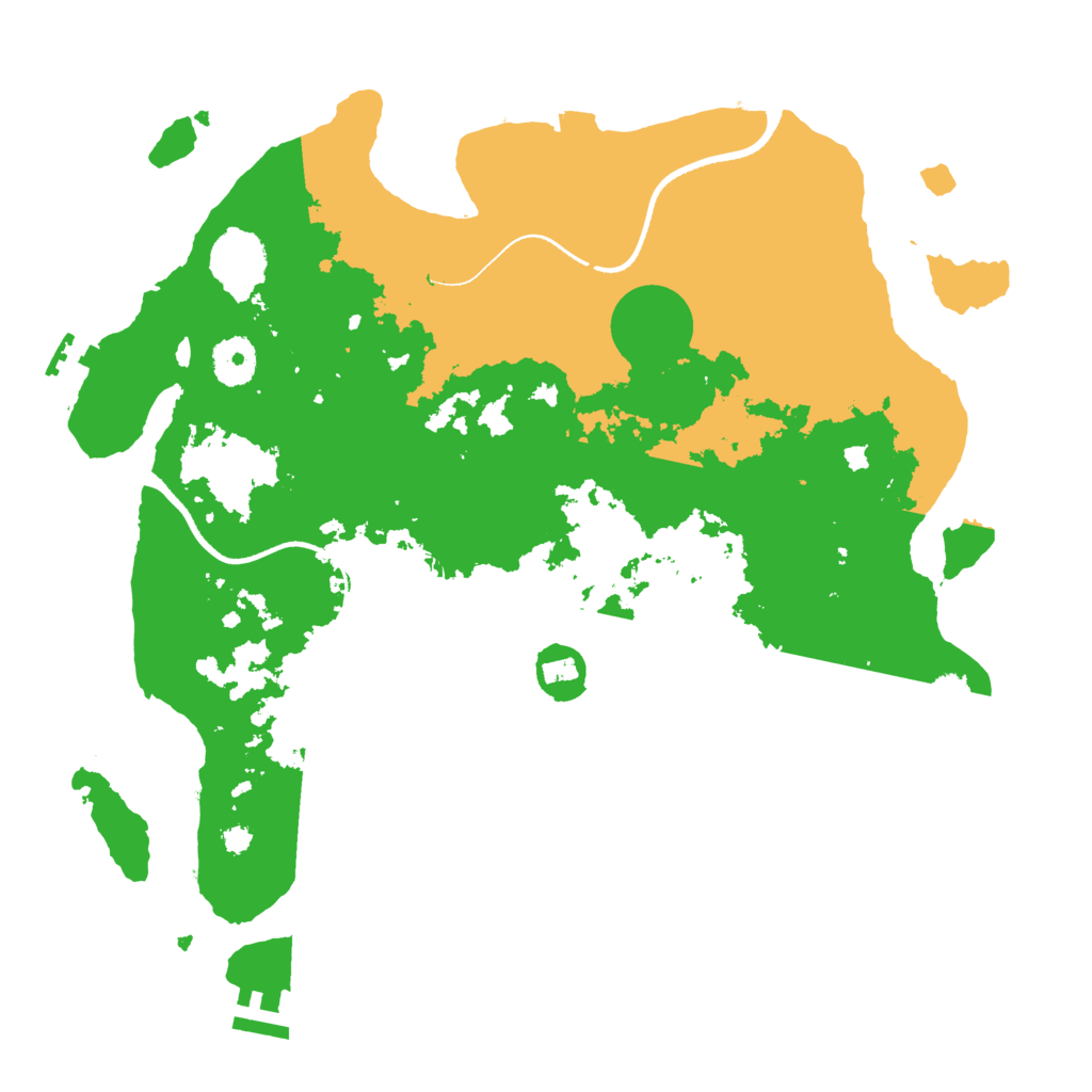 Biome Rust Map: Procedural Map, Size: 3500, Seed: 1061882944