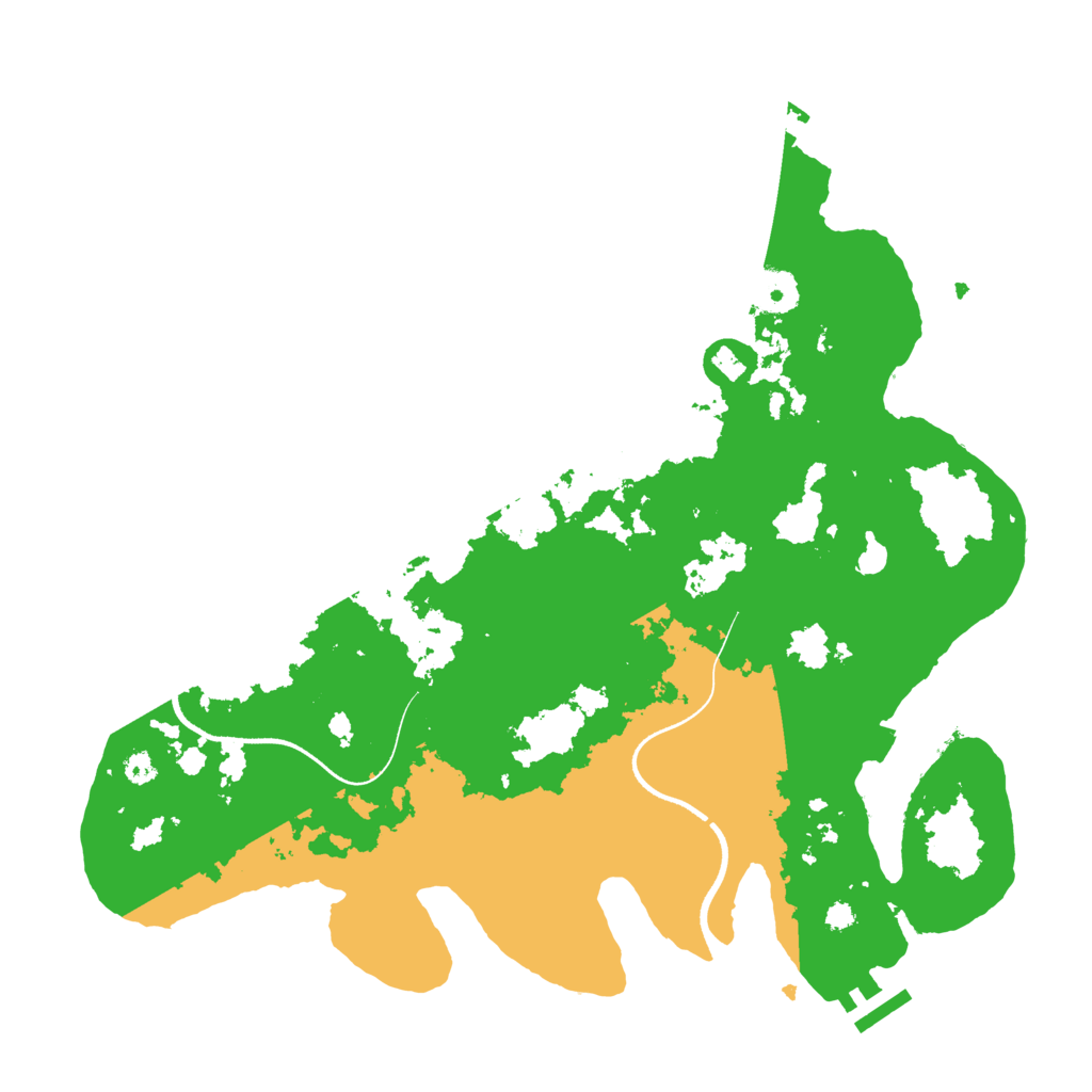 Biome Rust Map: Procedural Map, Size: 3550, Seed: 463022