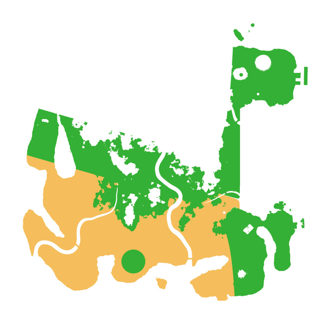 Biome Rust Map: Procedural Map, Size: 3550, Seed: 532717