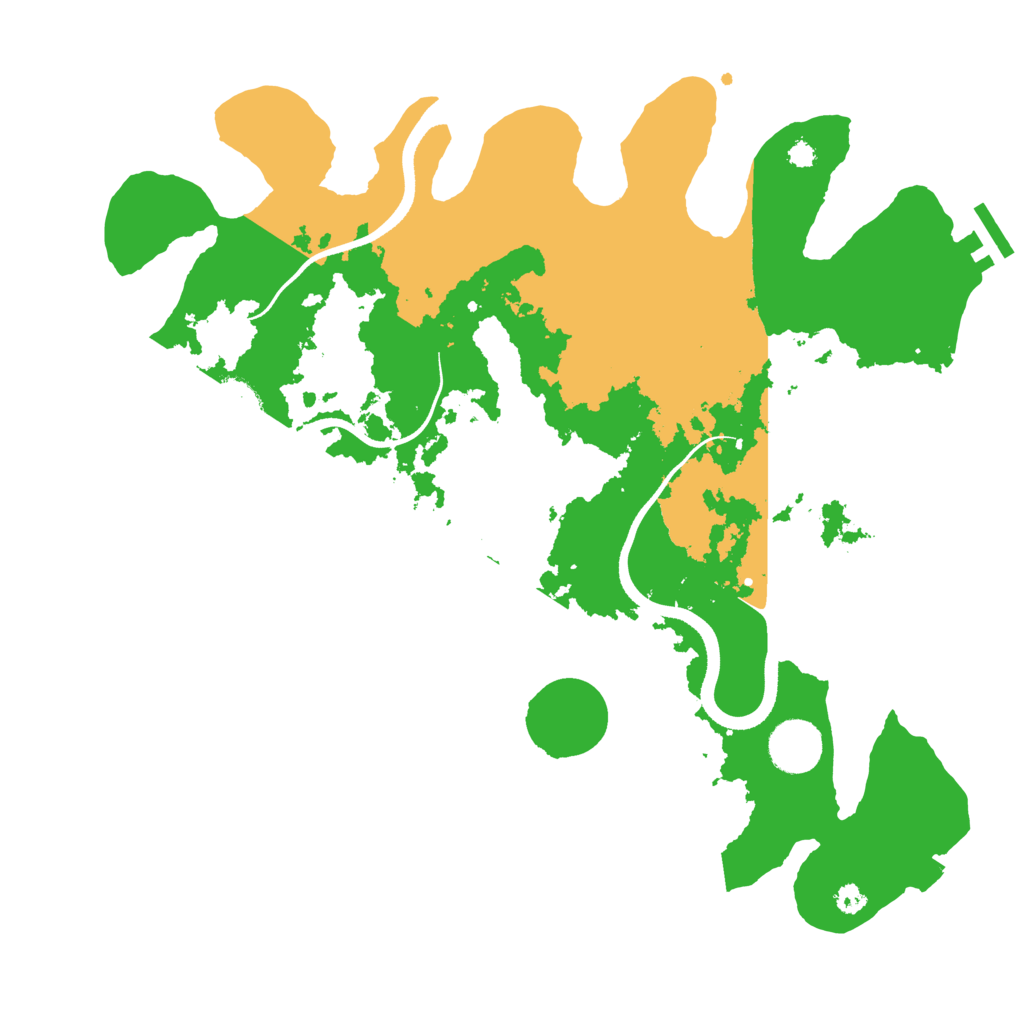 Biome Rust Map: Procedural Map, Size: 3500, Seed: 30543