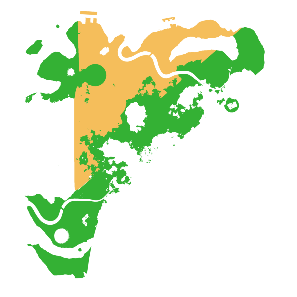 Biome Rust Map: Procedural Map, Size: 3550, Seed: 933715