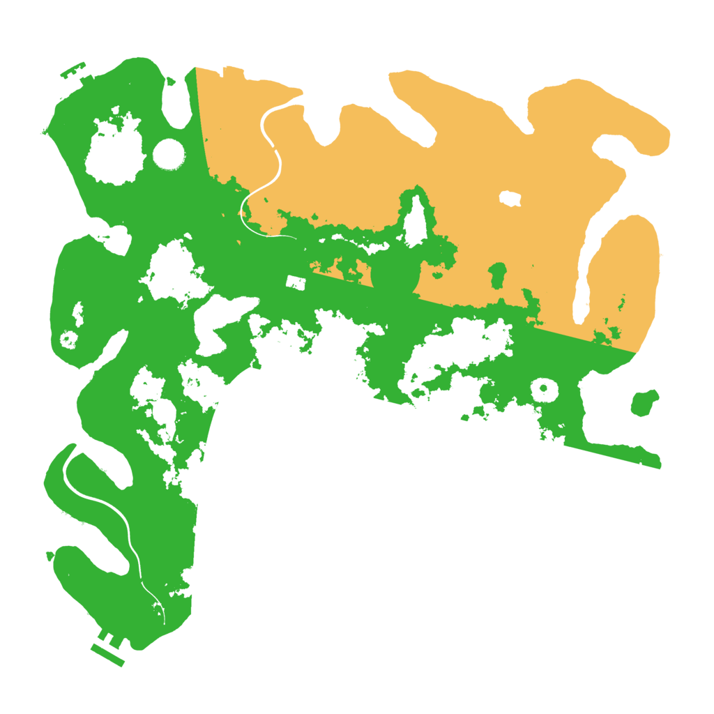Biome Rust Map: Procedural Map, Size: 4000, Seed: 208878