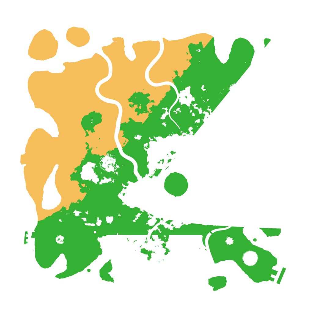 Biome Rust Map: Procedural Map, Size: 3700, Seed: 240322241