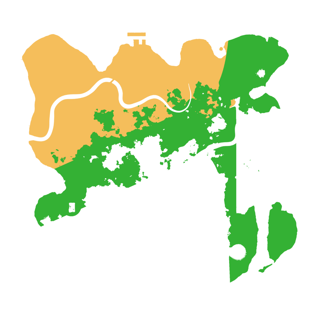 Biome Rust Map: Procedural Map, Size: 3500, Seed: 344525