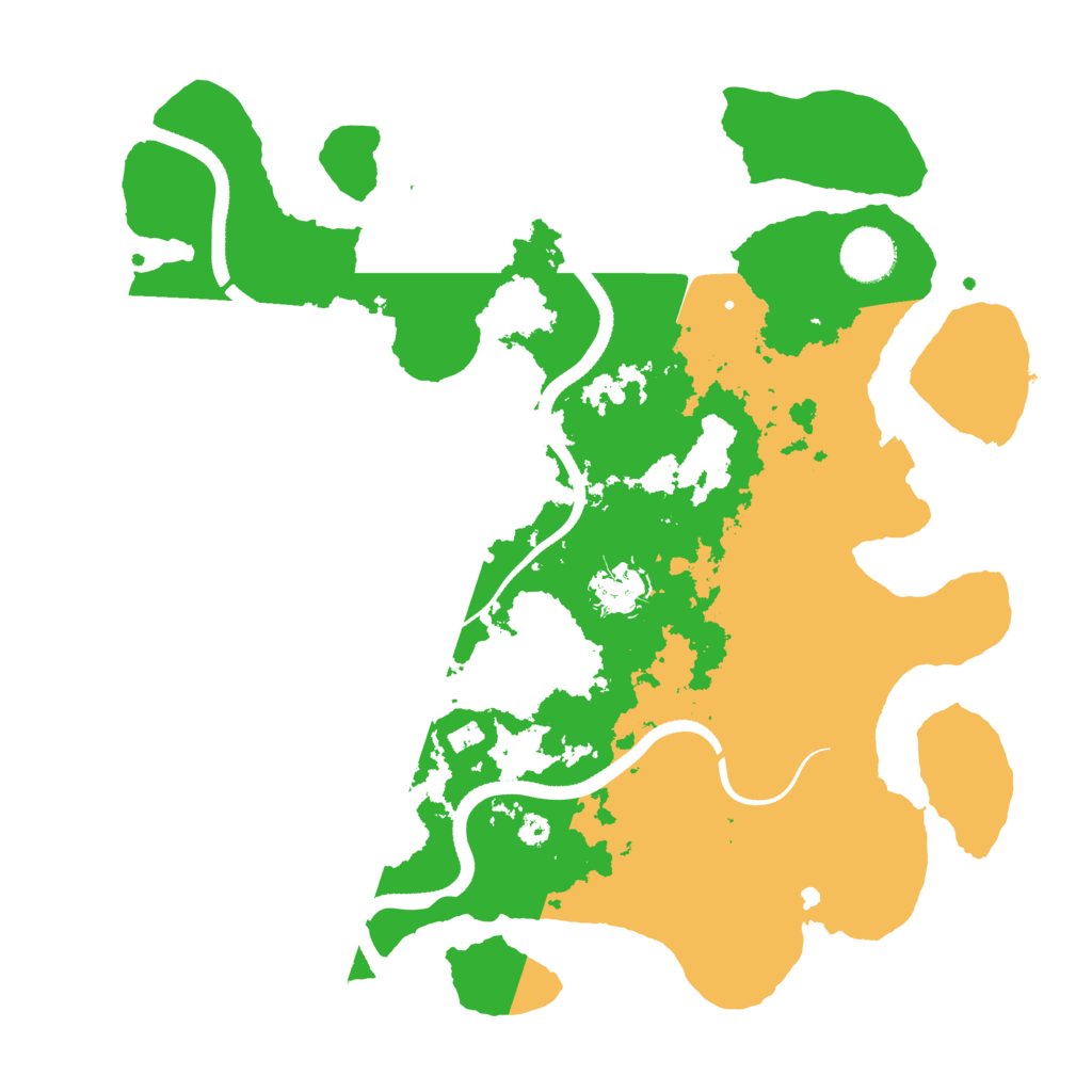 Biome Rust Map: Procedural Map, Size: 3500, Seed: 1627569042