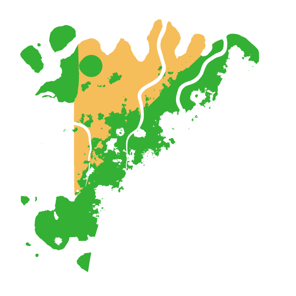 Biome Rust Map: Procedural Map, Size: 3550, Seed: 436332