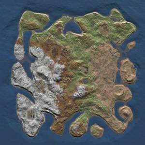 Thumbnail Rust Map: Procedural Map, Size: 4000, Seed: 17777, 14 Monuments