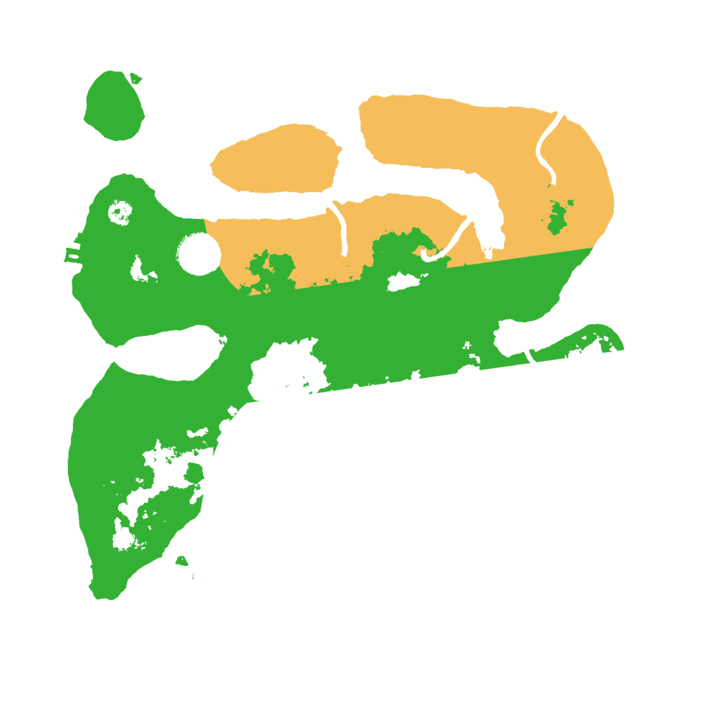 Biome Rust Map: Procedural Map, Size: 3000, Seed: 68964965