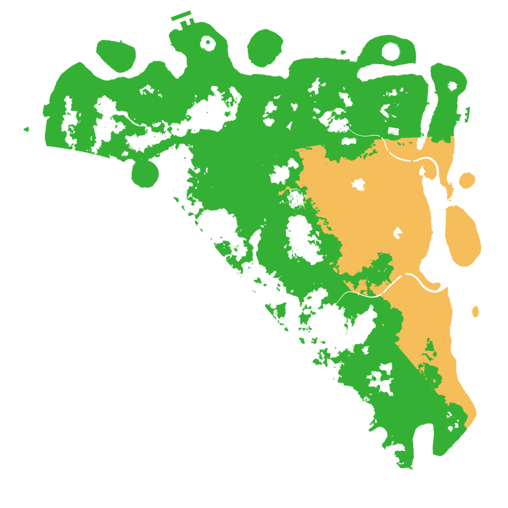 Biome Rust Map: Procedural Map, Size: 5000, Seed: 39848