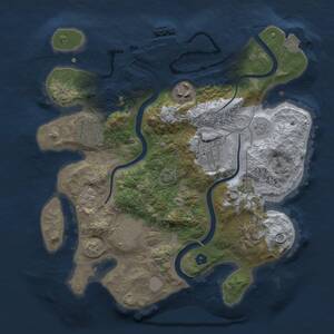 Thumbnail Rust Map: Procedural Map, Size: 2900, Seed: 424242, 11 Monuments
