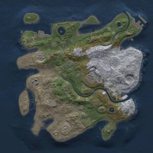 Thumbnail Rust Map: Procedural Map, Size: 2900, Seed: 424242, 8 Monuments