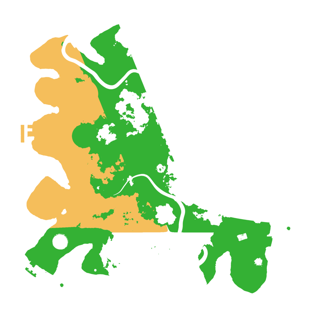 Biome Rust Map: Procedural Map, Size: 3550, Seed: 460811