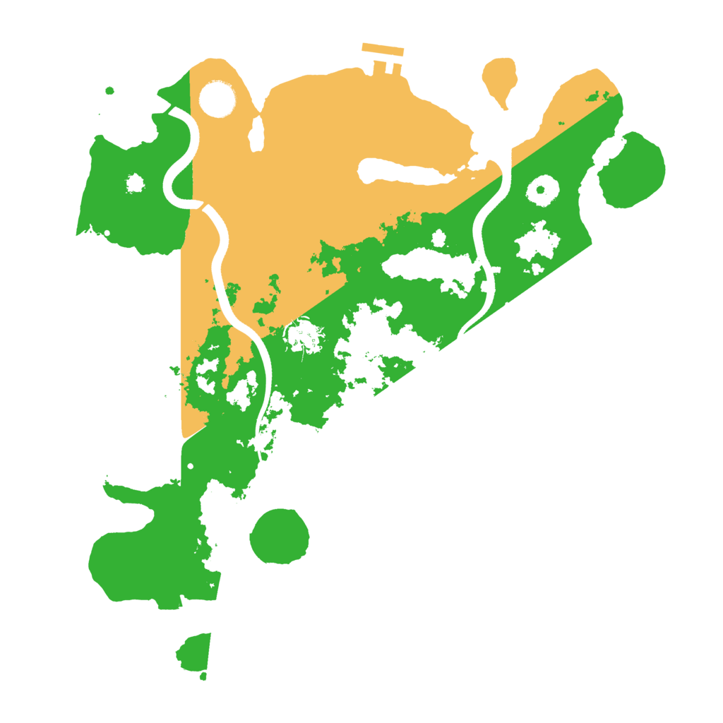 Biome Rust Map: Procedural Map, Size: 3500, Seed: 9153224