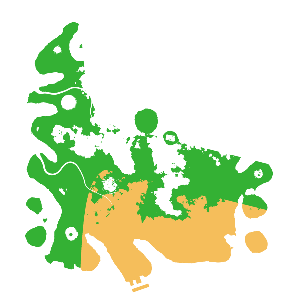 Biome Rust Map: Procedural Map, Size: 3500, Seed: 1545452400