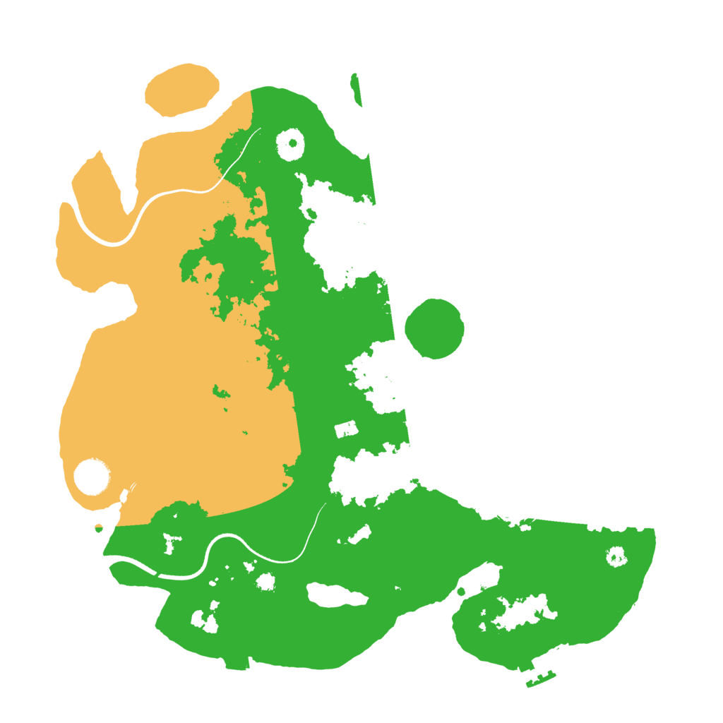 Biome Rust Map: Procedural Map, Size: 3550, Seed: 204466