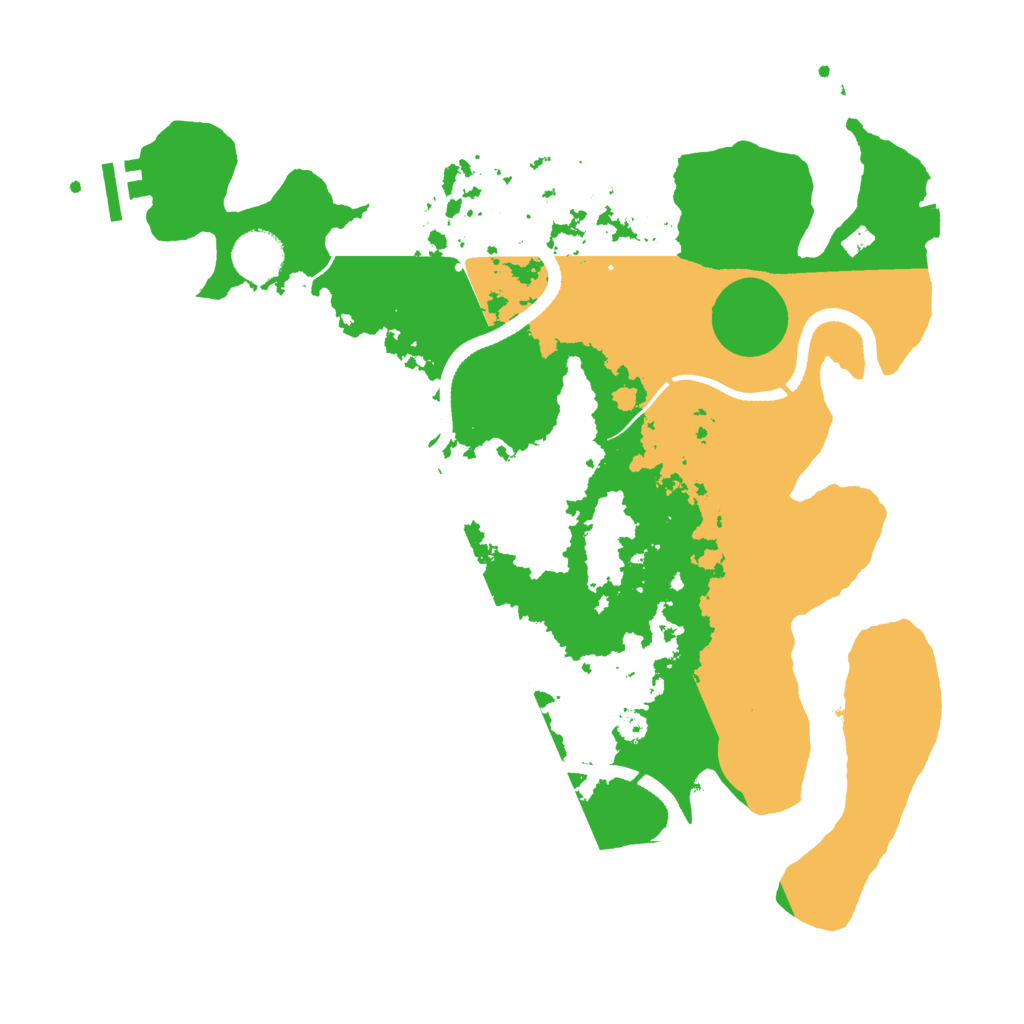 Biome Rust Map: Procedural Map, Size: 3550, Seed: 510465