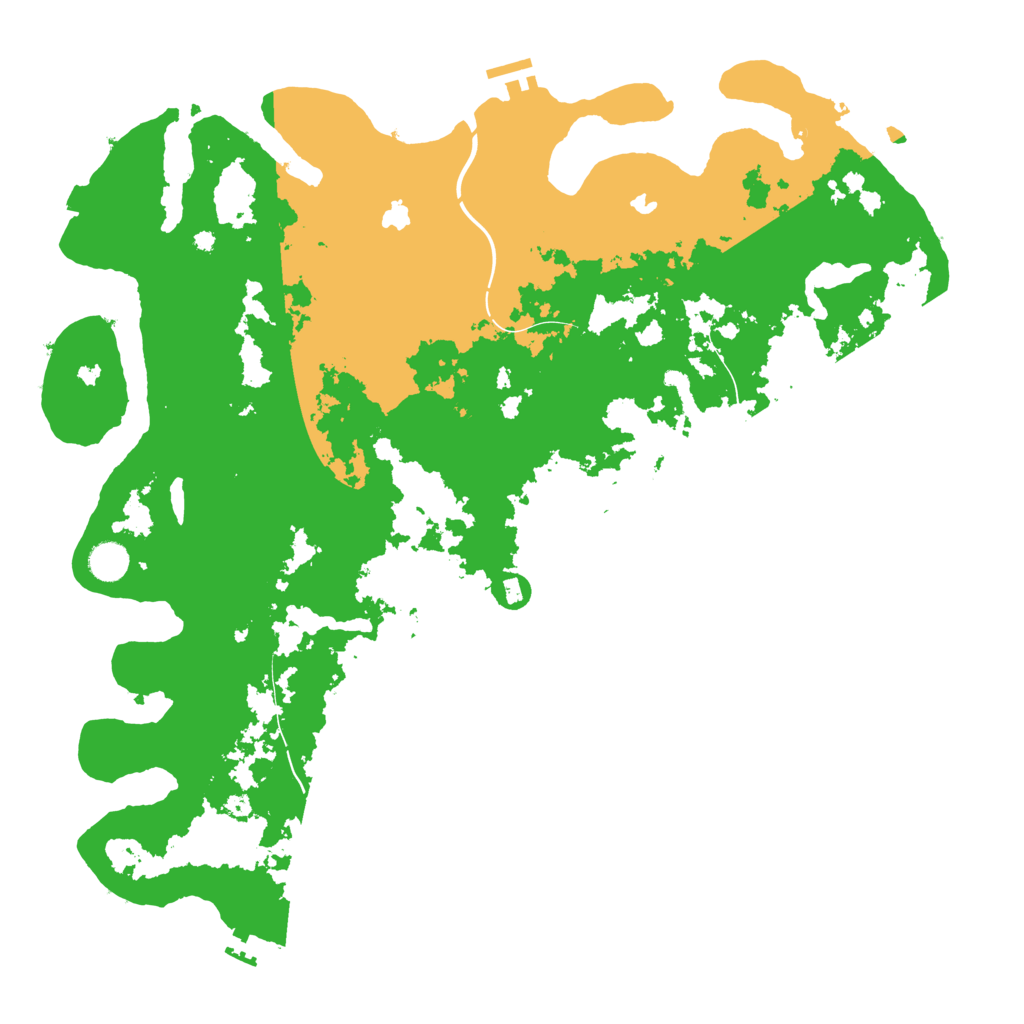 Biome Rust Map: Procedural Map, Size: 4500, Seed: 1199