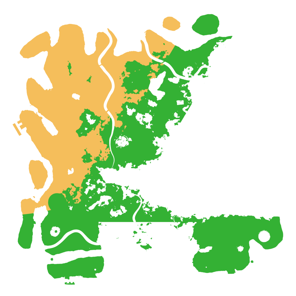 Biome Rust Map: Procedural Map, Size: 4500, Seed: 8123