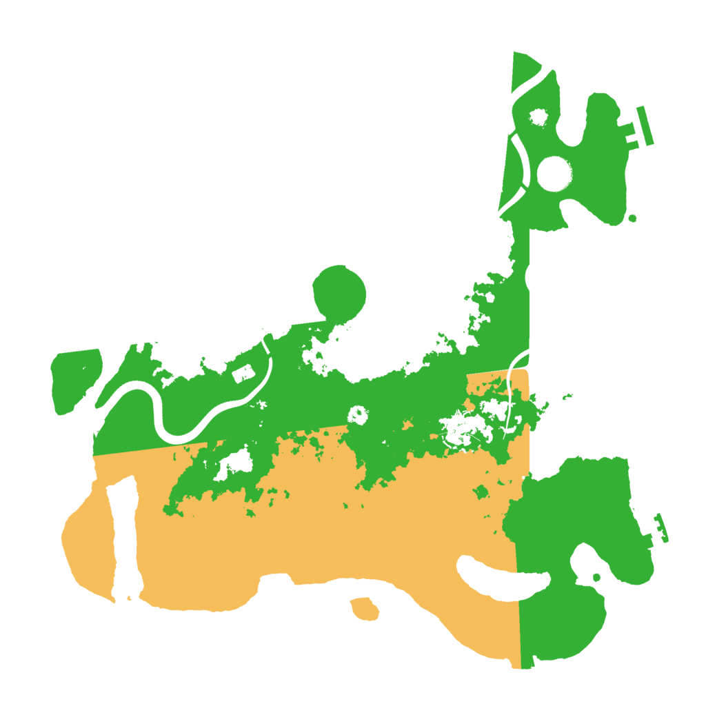 Biome Rust Map: Procedural Map, Size: 3600, Seed: 1335983461