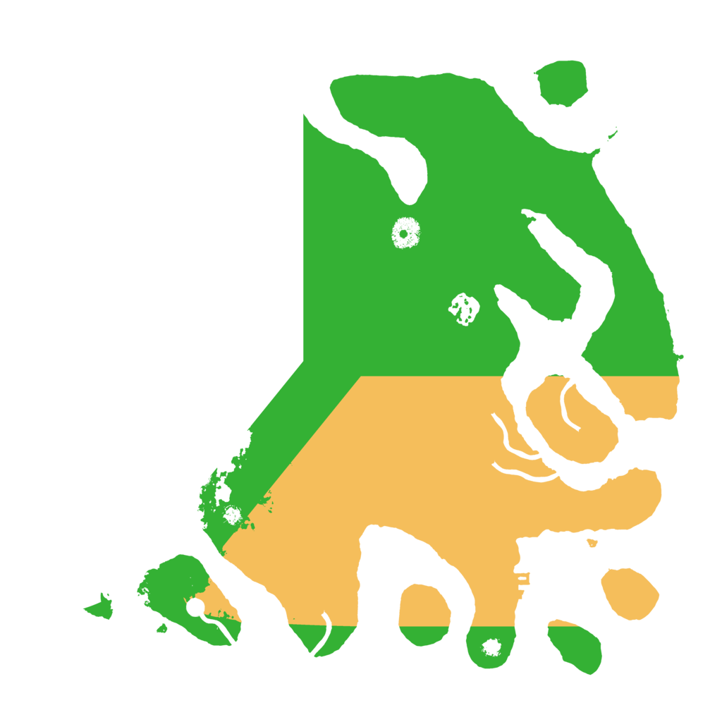 Biome Rust Map: Procedural Map, Size: 3600, Seed: 116955724