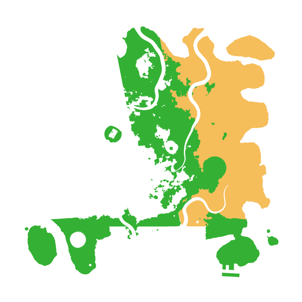 Biome Rust Map: Procedural Map, Size: 3500, Seed: 1129698259