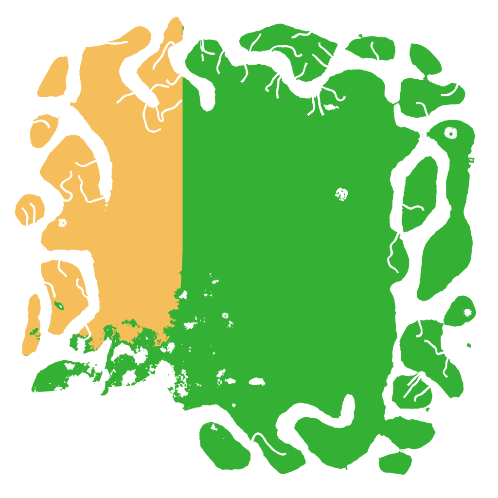 Biome Rust Map: Procedural Map, Size: 6000, Seed: 107895513