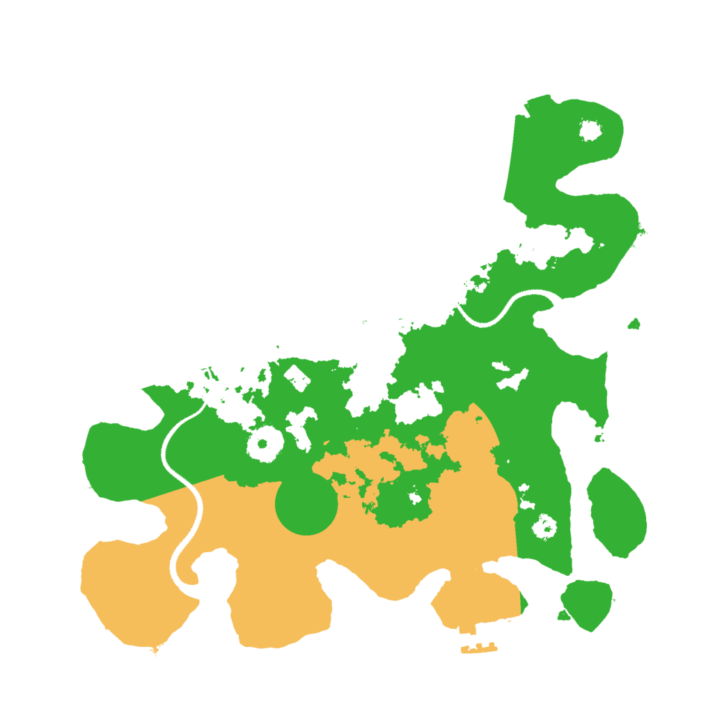 Biome Rust Map: Procedural Map, Size: 3000, Seed: 132383727