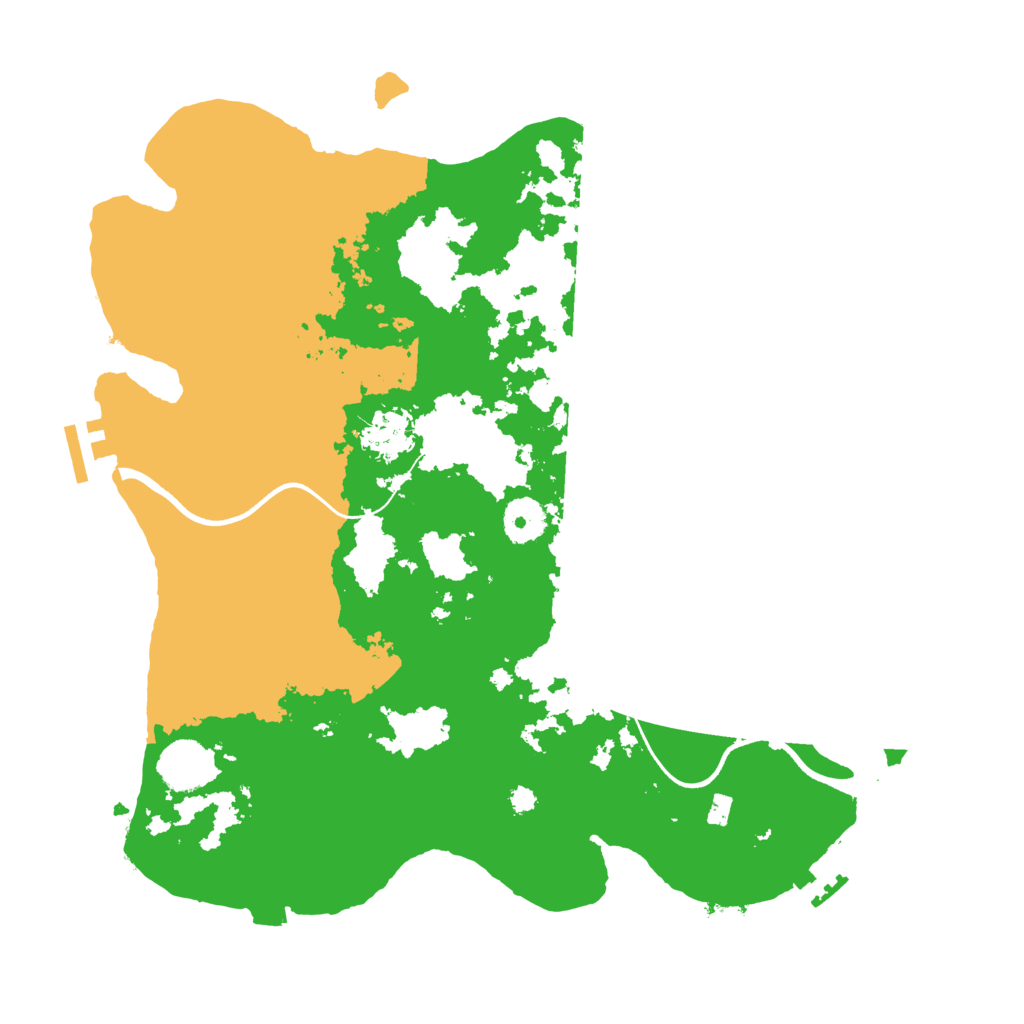 Biome Rust Map: Procedural Map, Size: 3550, Seed: 146787