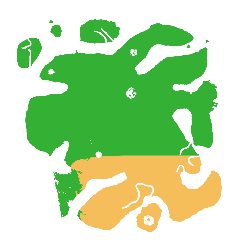 Biome Rust Map: Procedural Map, Size: 3550, Seed: 761968