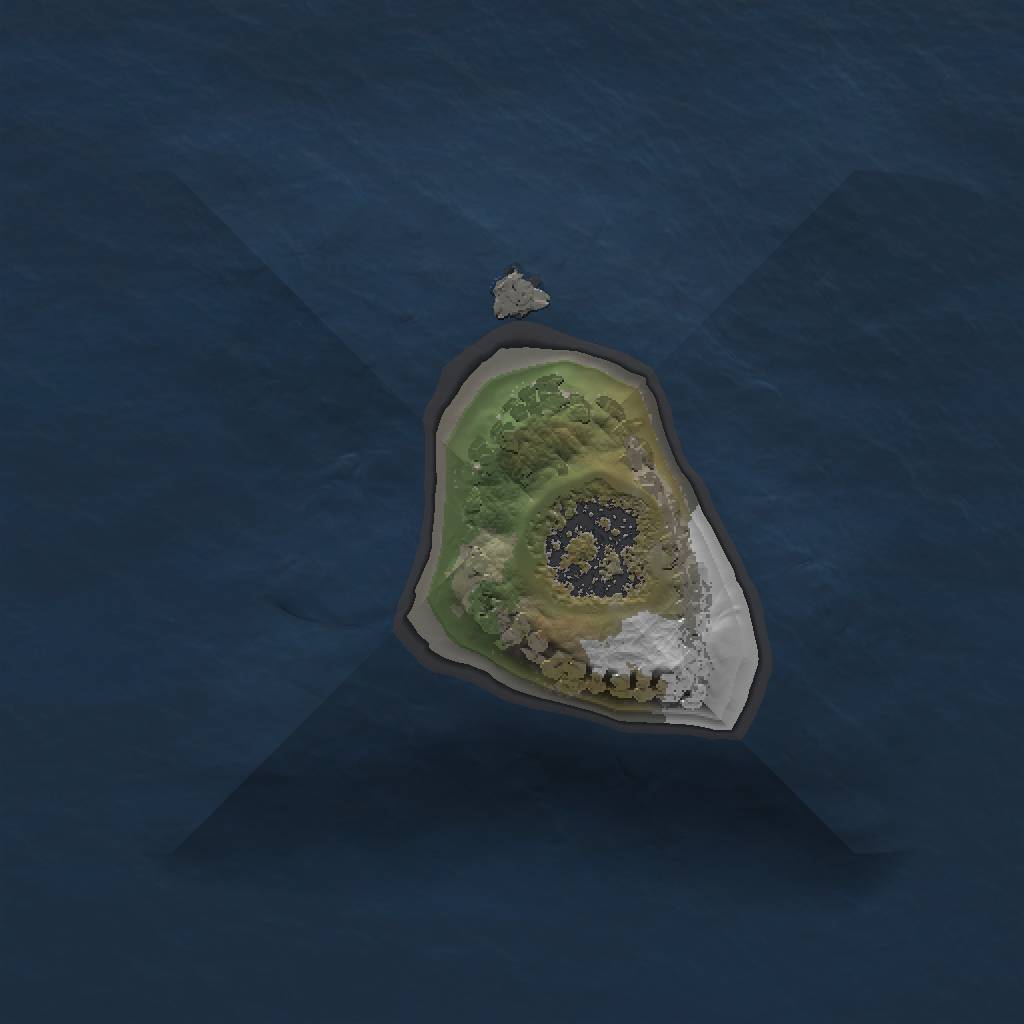 Rust Map: Procedural Map, Size: 1000, Seed: 1892139593, 3 Monuments