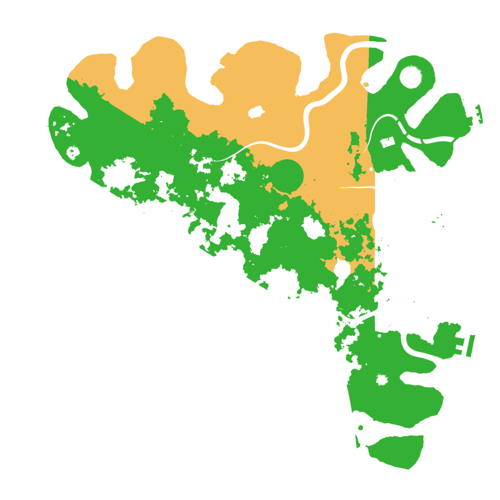 Biome Rust Map: Procedural Map, Size: 4000, Seed: 23423452