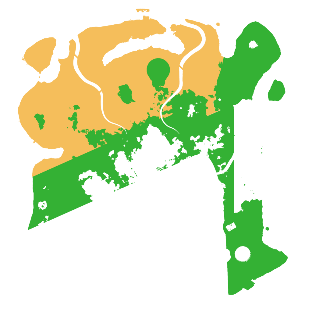 Biome Rust Map: Procedural Map, Size: 3550, Seed: 127393