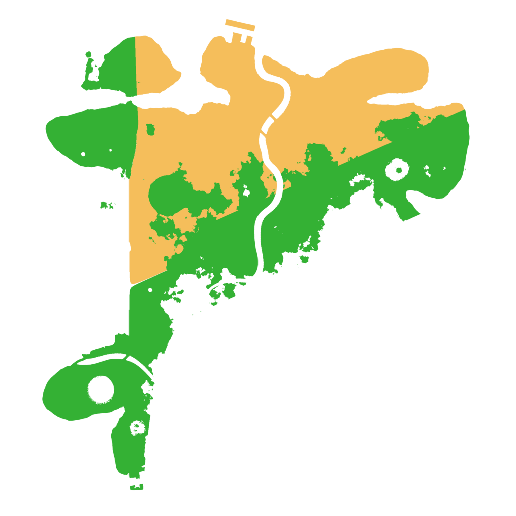 Biome Rust Map: Procedural Map, Size: 3500, Seed: 182739482