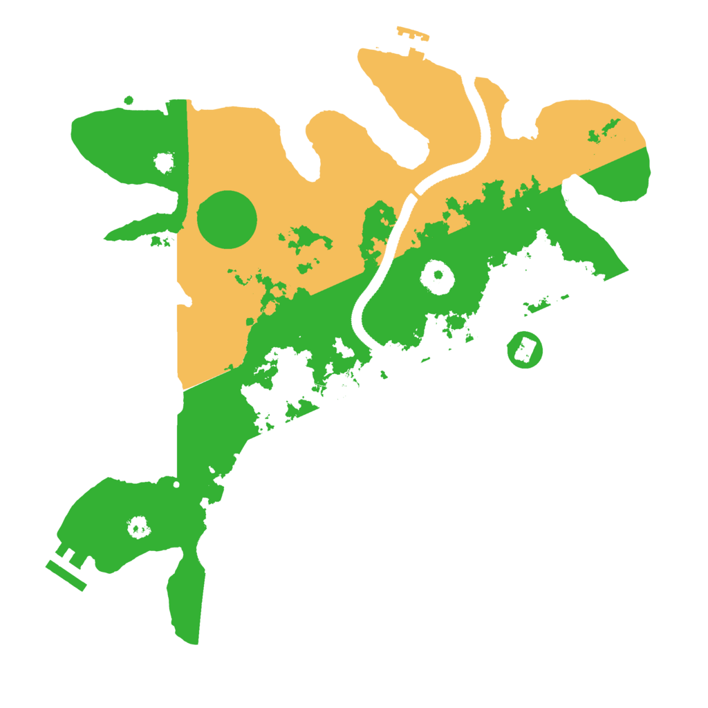 Biome Rust Map: Procedural Map, Size: 3200, Seed: 182739482