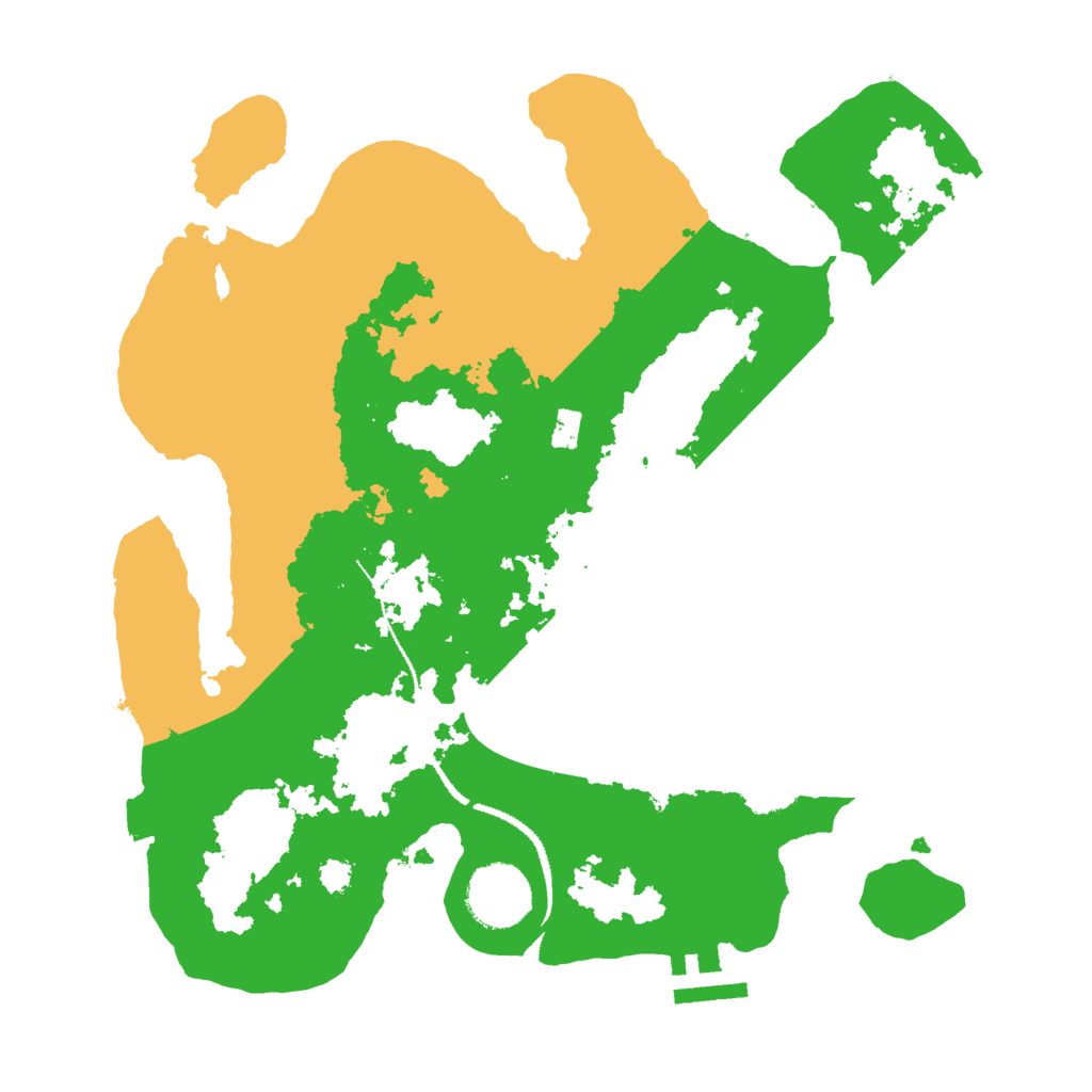 Biome Rust Map: Procedural Map, Size: 3000, Seed: 146125