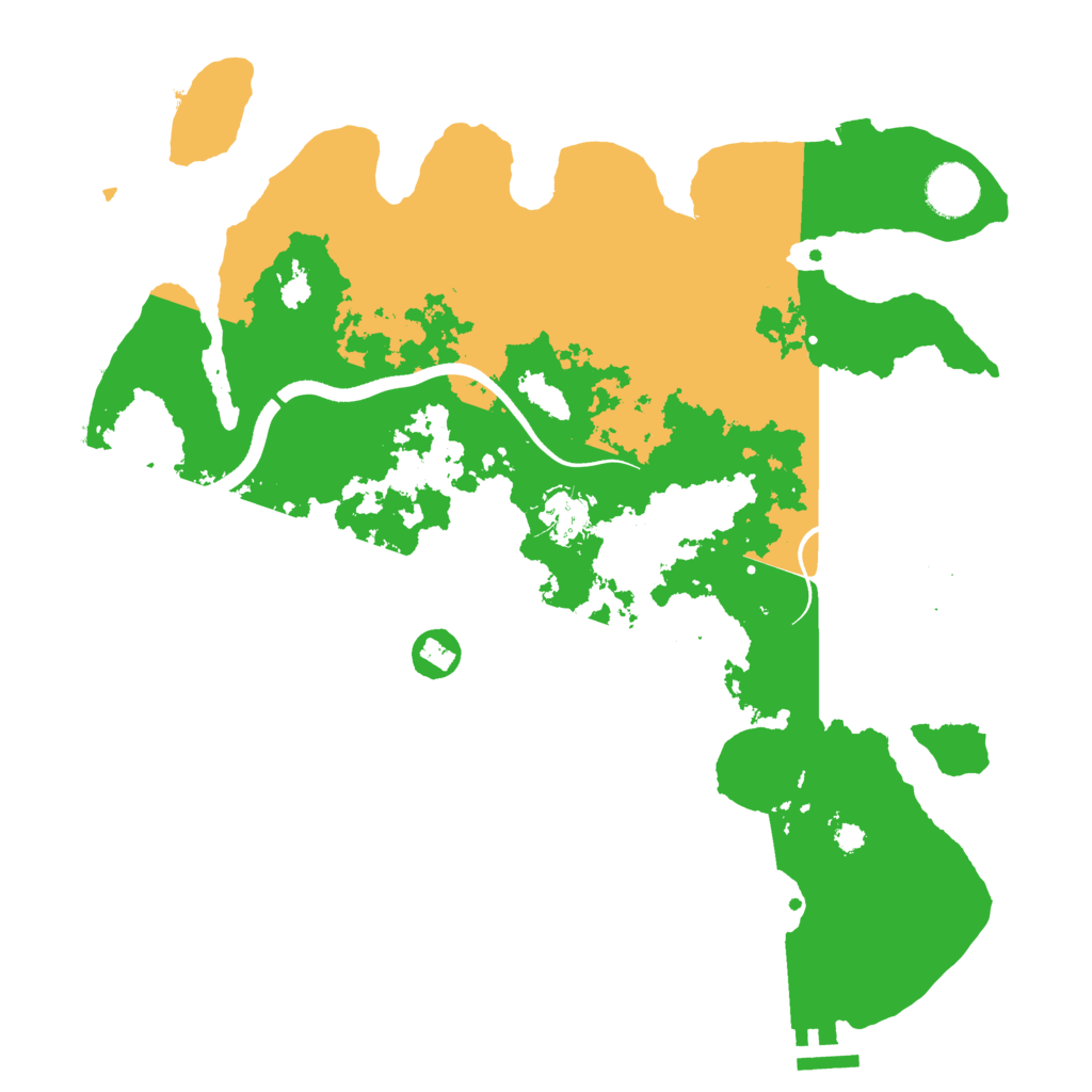 Biome Rust Map: Procedural Map, Size: 3550, Seed: 525982