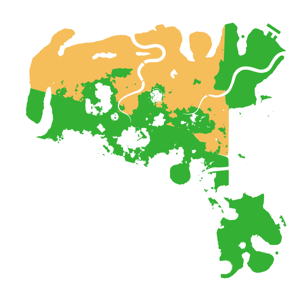 Biome Rust Map: Procedural Map, Size: 4000, Seed: 4193