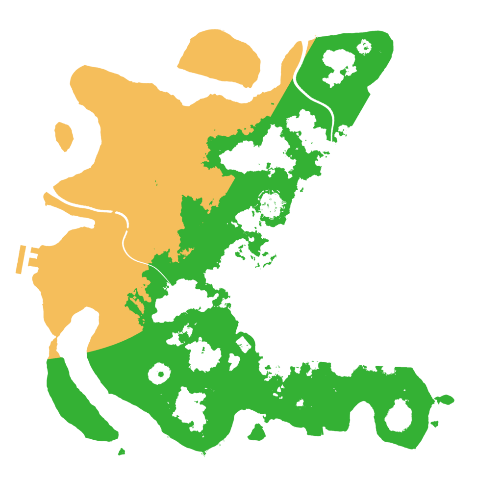 Biome Rust Map: Procedural Map, Size: 3550, Seed: 468784