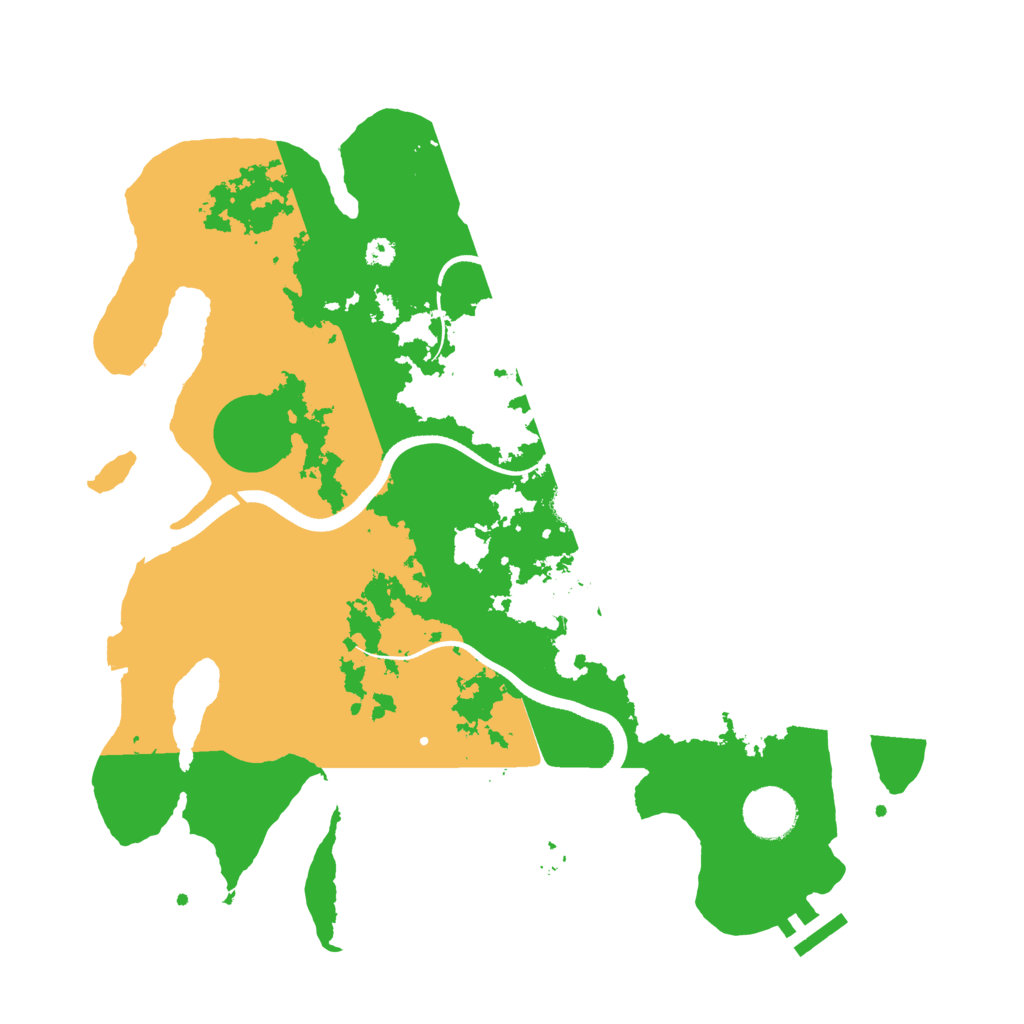 Biome Rust Map: Procedural Map, Size: 3500, Seed: 45678