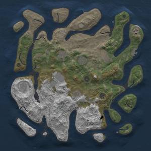 Thumbnail Rust Map: Procedural Map, Size: 4000, Seed: 29551869, 17 Monuments